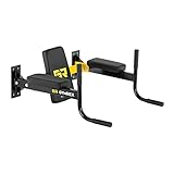 Gymrex GR-PU 120 Dip Station Wandmontage Klimmzugstange Pull up Bar 4 Griffe gepolstert 120 kg