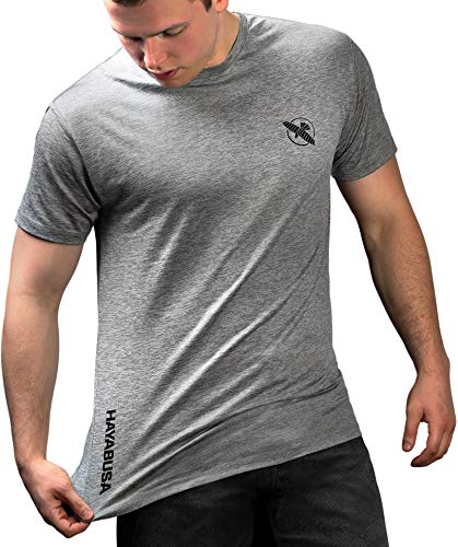 Hayabusa Performance Workout T-Shirt mit Logo, Grau, Größe XL