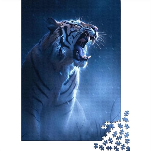 Art Tigers Holzpuzzle für Teenager, 1000 Teile, Puzzle für Erwachsene Teenager, Lernspielzeug, Familienspiele, 29,53 x 19,69 Zoll