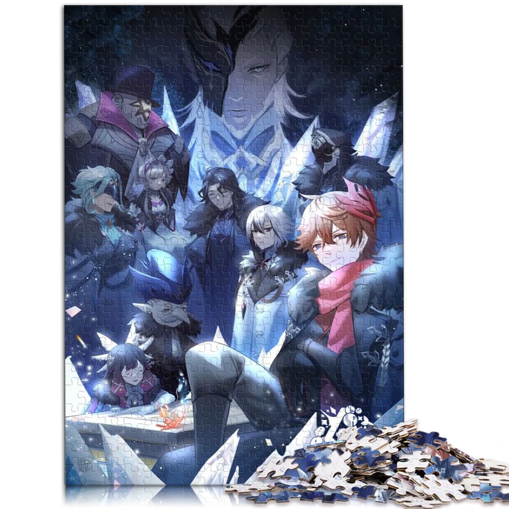 Spielzeug-Puzzle Genshin Impact 1000 Teile Puzzle für Erwachsene Holzpuzzle Spielzeug-Puzzle Lernspiele Stressabbau-Puzzle 1000 Teile (50 x 75 cm)