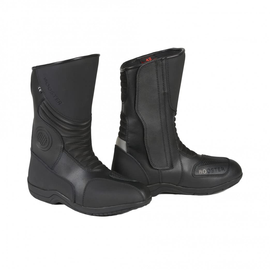 Booster Reivo Pro Motorradstiefel (Black,43)