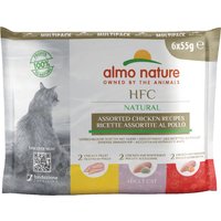 Almo Nature Classic Katzentäschchen Multipack Hühnerauswahl, 6 x 55 g (8 Stück)