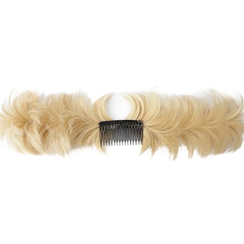 Haarteile Haarknoten Unordentlicher Dutt-Haarteil, Hochsteckfrisur, Seitenkamm, Clip-in-Haarknoten for Frauen, kurze, natürliche, verstellbare Stile, einfache Chignon-Haarteile Brötchen Haare(18-613)