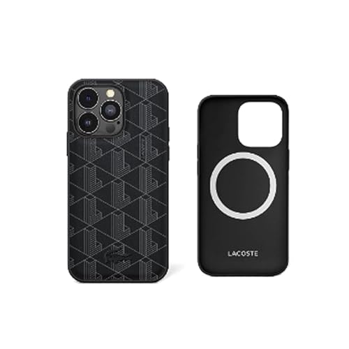 Lacoste LCHMP15XPBSK Hülle für iPhone 15 Pro Max 6.7" Schwarz hardcase Blend Monogram