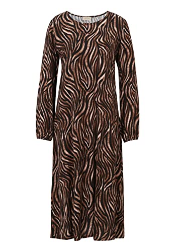 Cartoon Damen 1617/7190 Kleid, Brown/Black, 44