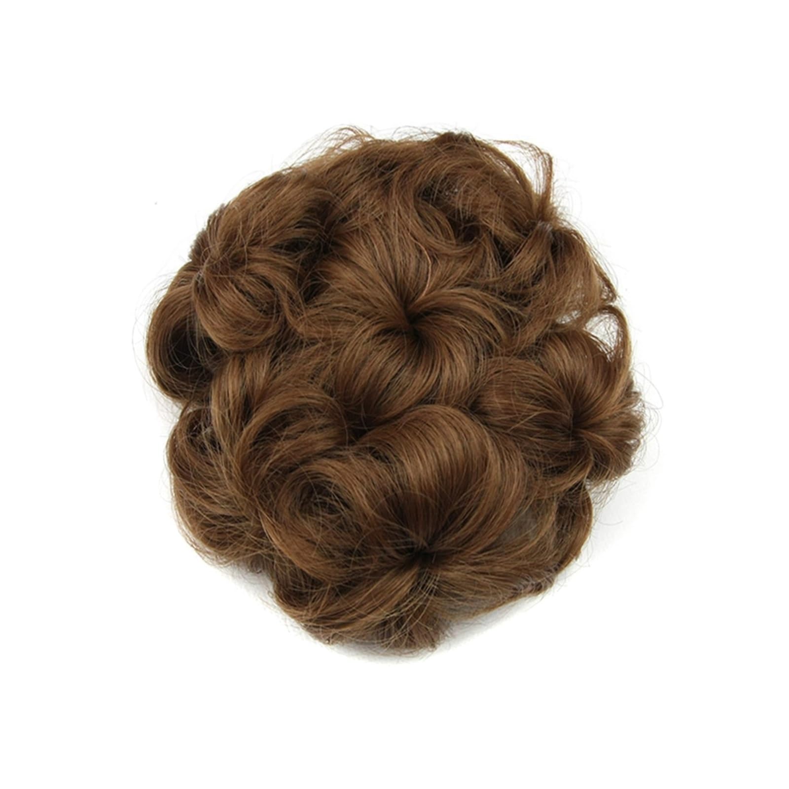 Haarteil Haargummi Synthetische Haargummis, lockiges Haar, Chignon, Gummiband, Haarknoten, Donut-Haarroller, Haarteile for Frauen Haarverlängerung(7027)