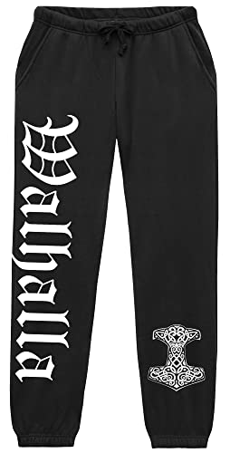 UGLYSHIRT Walhalla Herren Jogginghose | Wikinger Hose Berserker Nordland Valhalla Nordmann Vikings | (XXL)