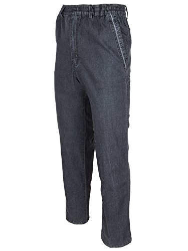 SOUNON Herren Jeans, Cargojeans, Schlupfhose Schlupfjeans, Stretchjeans Schwarz (M2), Groesse: 3XL