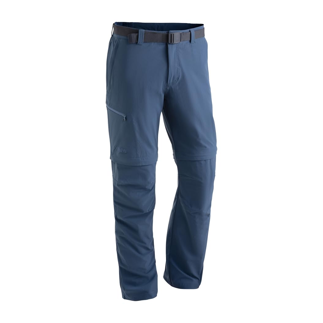 Maier Sports Tajo 2, Herren Wanderhose, Wasserabweisende Outdoorhose für Trekking und Hiking, Praktische Zipp-off-Funktion, PFC-frei, mSTRETCH pro 4 & Dryprotec, Blau, 48 (W33/L32)