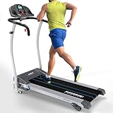 Kinetic Sports KST3000 Laufband klappbar elektrisch Professional, 1100 Watt Leistung, bis 120 kg, 12 Trainingsprogramme, Lautsprecher, bis 12 km/h, 40 cm breite Lauffläche, Steigung verstellbar