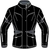 Dainese - Tempest 3 D Dry Lady, Motorradtourenjacke Für Damen, Wasserdichte Jacke, Herausnehmbares Thermofutter, Schulter Und Ellbogenschutz, Schwarz/Schwarz/Ebony, 40