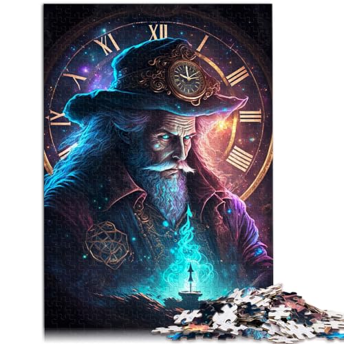 Puzzle „Master of Time“ 1000-teiliges Holzpuzzle, lustiges Geschenkspielzeug, Puzzle, Lernspiele, Stressabbau-Puzzle (50 x 75 cm)