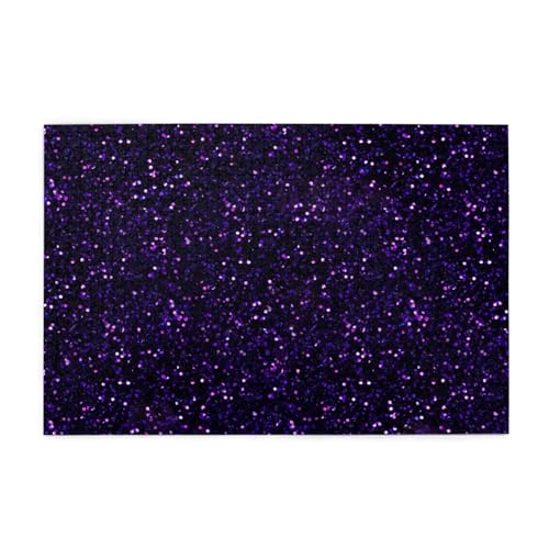 Dunkler Amethyst-Lila-Glitzer, Puzzles 1000 Teile Holzpuzzle Spielzeug Familienspiel Wanddekoration