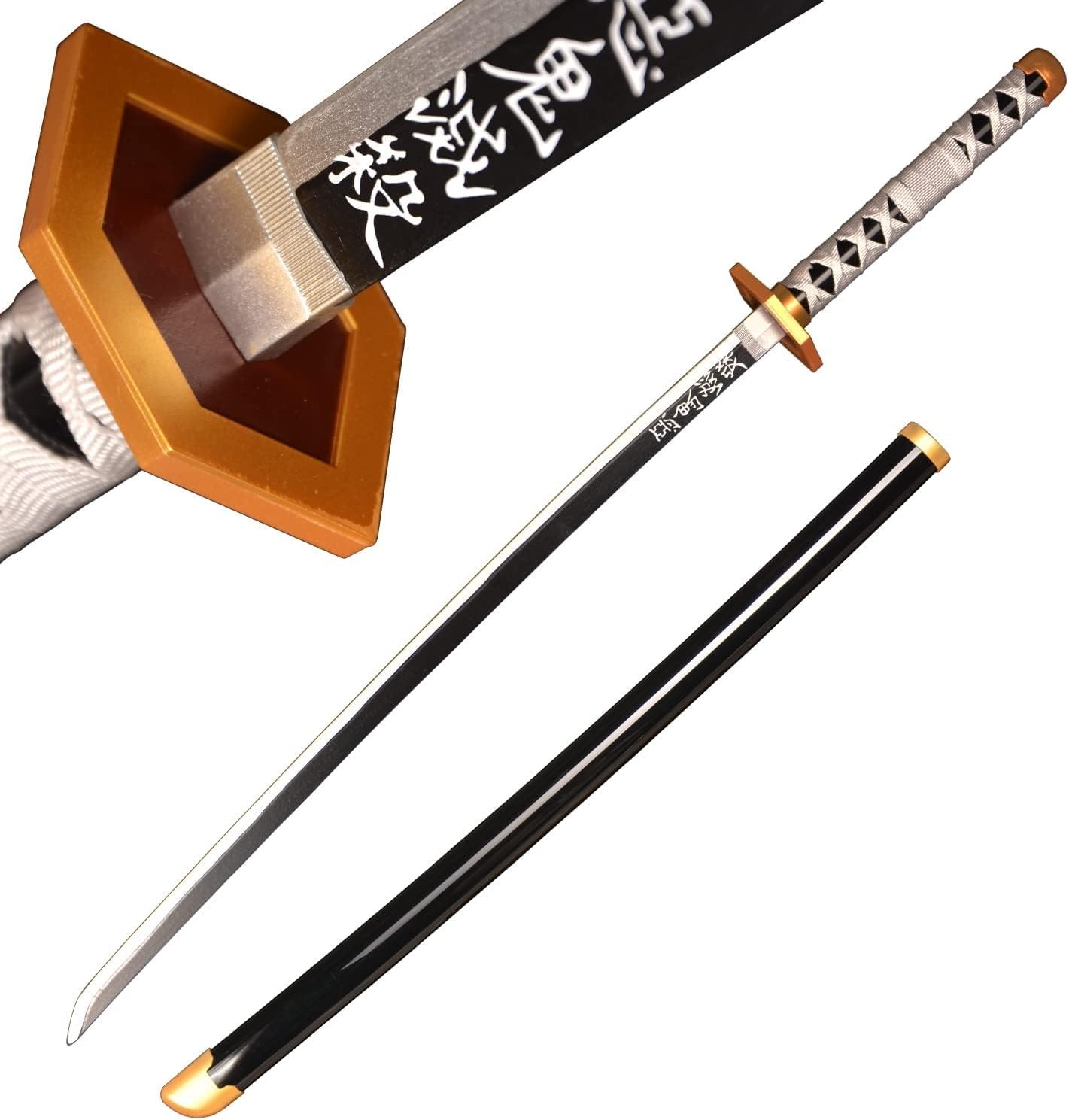 MAUXpIAO Anime Bambusschwert Cosplay, Kamado Tanjiro Schwert Katana 103 cm/40 Zoll schwerter/a5/A