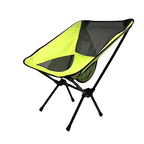 QYZUJIKL Outdoor-Campingstuhl, Strand-Angelsitz, Klappstuhl, ultraleichter Outdoor-Klapp-Campingstuhl, Moon Chair, Kompressionswiderstand, tragbare, klappbare Gartenstühle