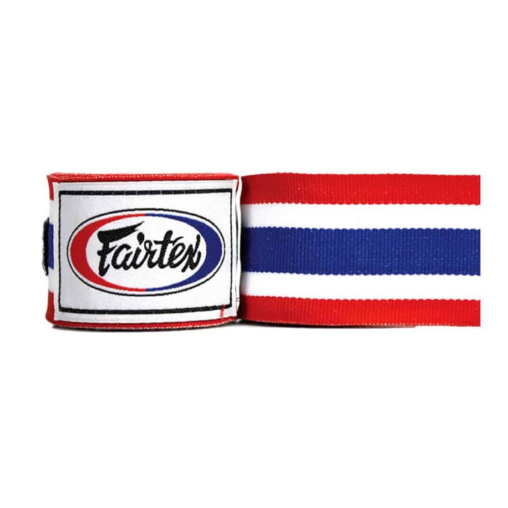 Fairtex Handbandagen mit Thailand-Flagge, volle Länge, 457,2 cm