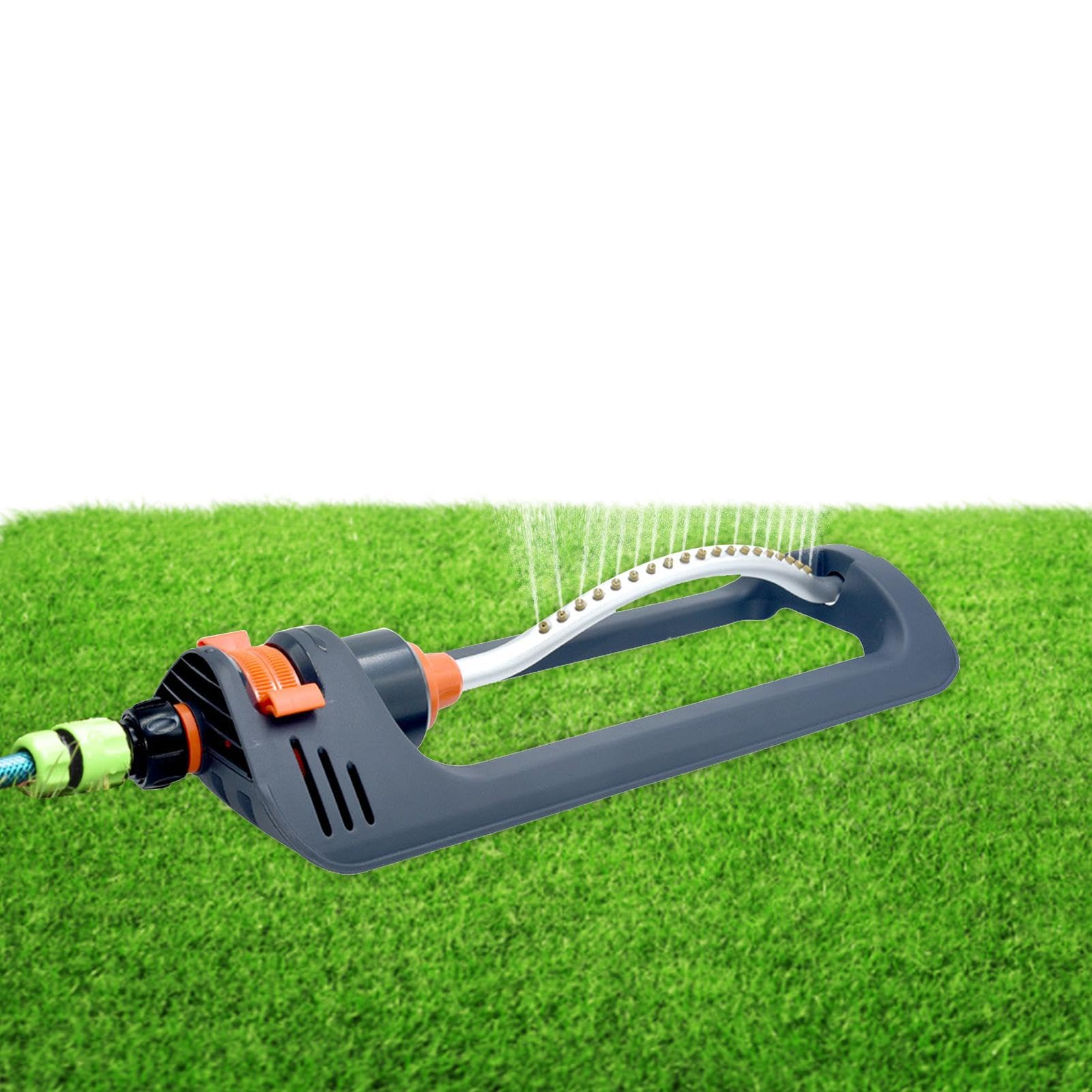 Oszillierender Gartensprinkler | 300 Gramm Wasser oszillierender Sprinkler mit großer Flächenbewässerung, automatische Bewässerung, Haushaltssprinkler für Außenbereich, Terrasse, Rasen, Hof