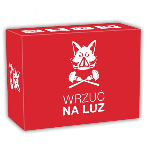 KAMPFHUMMEL WRZUĆ NA LUZ - Polska gra imprezowa dla osób z czarnym poczuciem humoru z 400 kartami dla 3-10 graczy w wieku od 16 LAT.