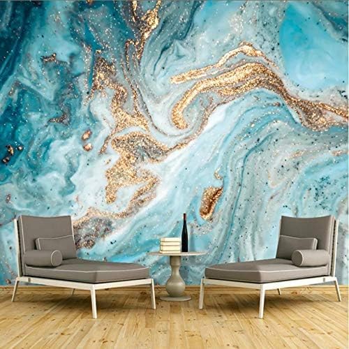 XLMING Blaue Tinte - Landschaft 3D Tapeten Home Esszimmer Sofa Schlafzimmer Wohnzimmer TV Hintergrund-150cm×105cm