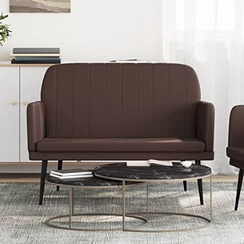 Sitzbank, Flur Möbel, Sitzbank Esszimmer, Bettbank, Flur Deko, Sitzhocker, Truhenbank, Truhenbank, Schlafzimmer Möbel, Braun 107x80x81 cm Kunstleder