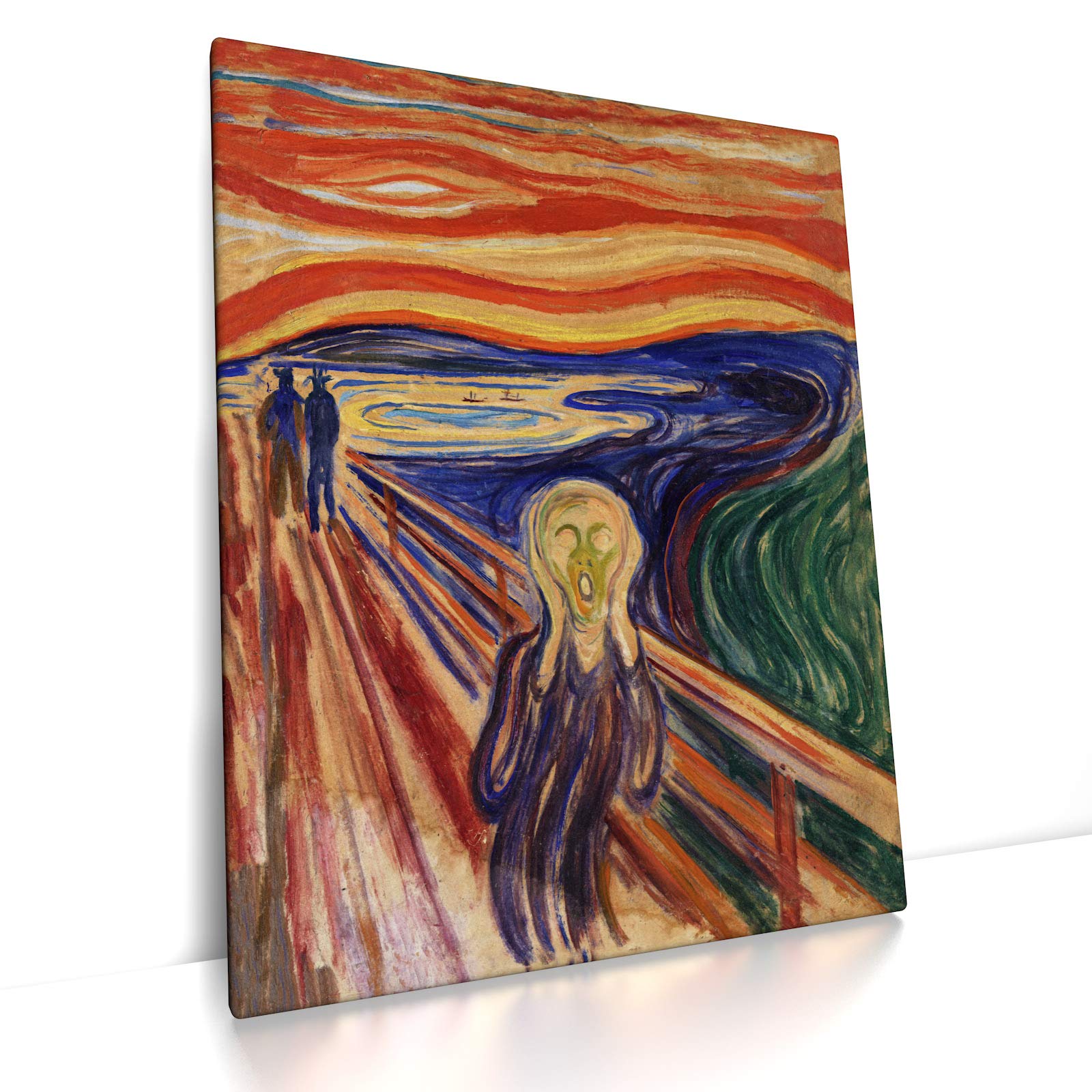 CanvasArts Der Schrei - Edvard Munch - Leinwandbild (100 x 80 cm, Leinwand auf Keilrahmen)