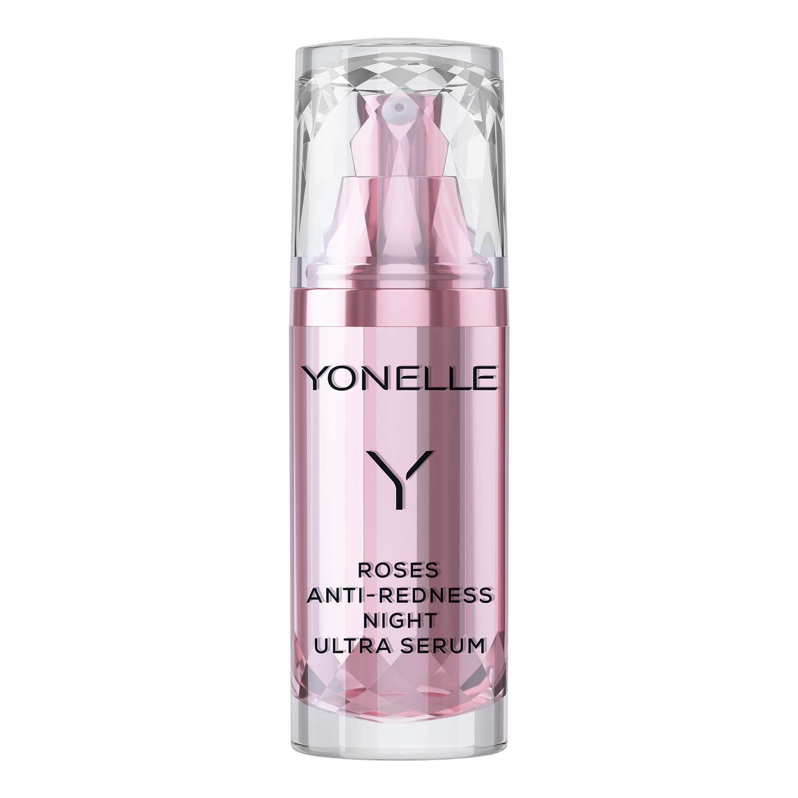 YONELLE Serum Gesicht für Couperose-Haut für Nacht - ROSES - Rosen Gesichtsserum - Anti-Aging - Weniger Sichtbare Poren - 30 ml