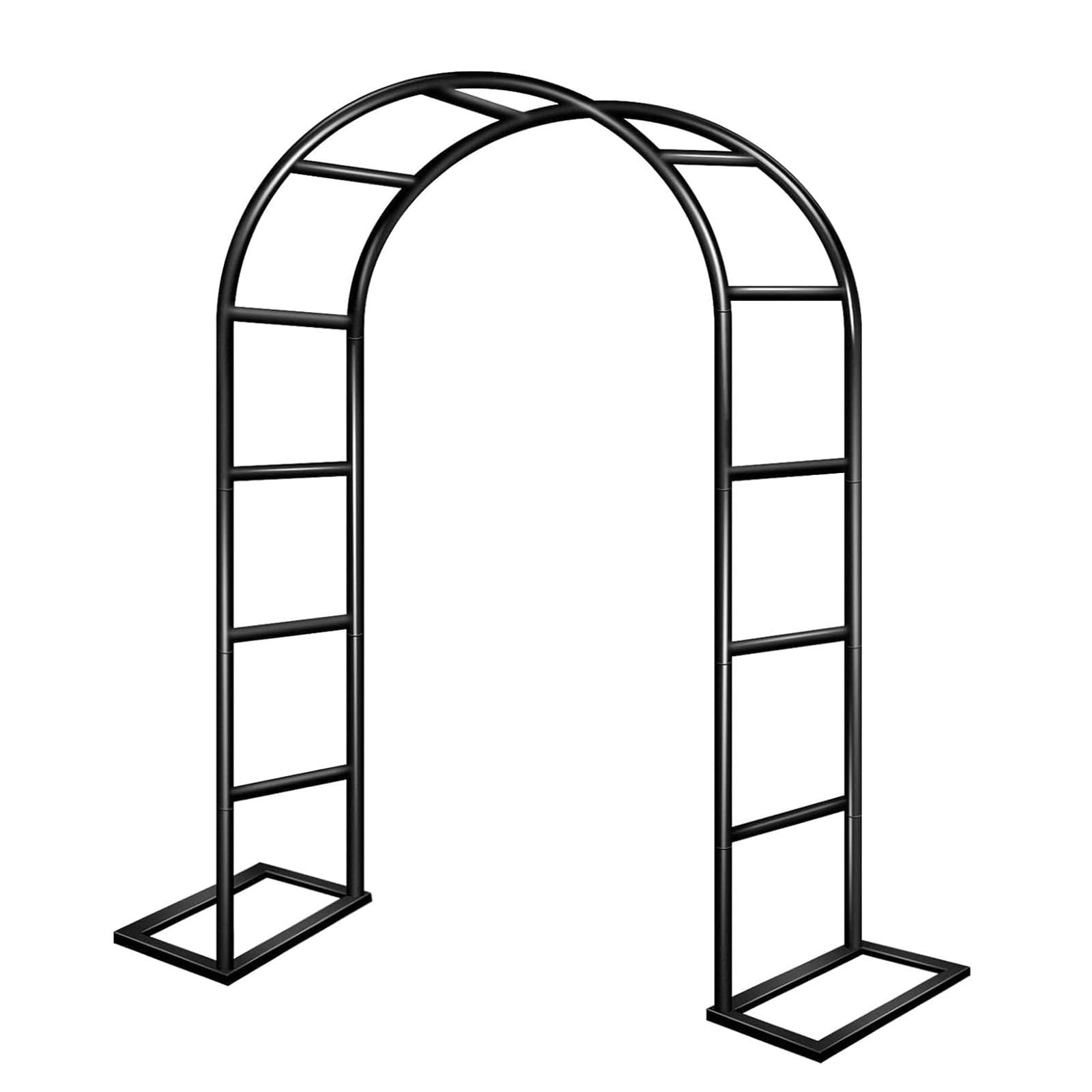 SADITY Robuste Rosenbogen Rankgitter, Rostfrei Metall Gartenbogen Rankhilfe, Wetterfeste Rankenbogen, 1,2 X 2,2m, 3,5 X 2,2m, Für Braut Party, Geburtstag, Rasendekoration (Size : W140 X H230cm)