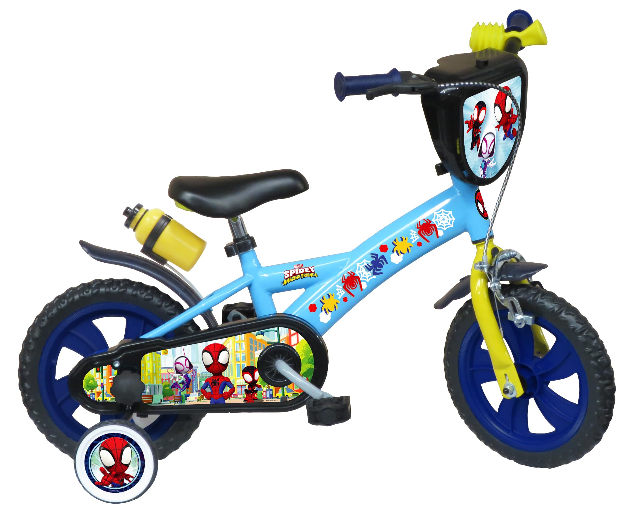 albri Babys (Jungen) Bicicletta 12 Pollici Di Spidey Zoll Fahrrad, Mehrfarbig