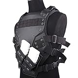 DOREKIN CS Schutzweste Cosplay Vest TF3 Tactical Weste Schwarz