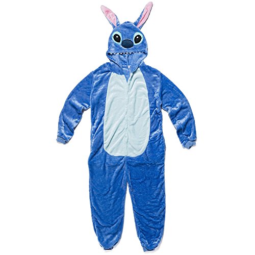 Katara 1744 - Lilo & Stitch Kostüm-Anzug Onesie/Jumpsuit Einteiler Body für Erwachsene Damen Herren als Pyjama oder Schlafanzug Unisex - viele Verschiedene Tiere