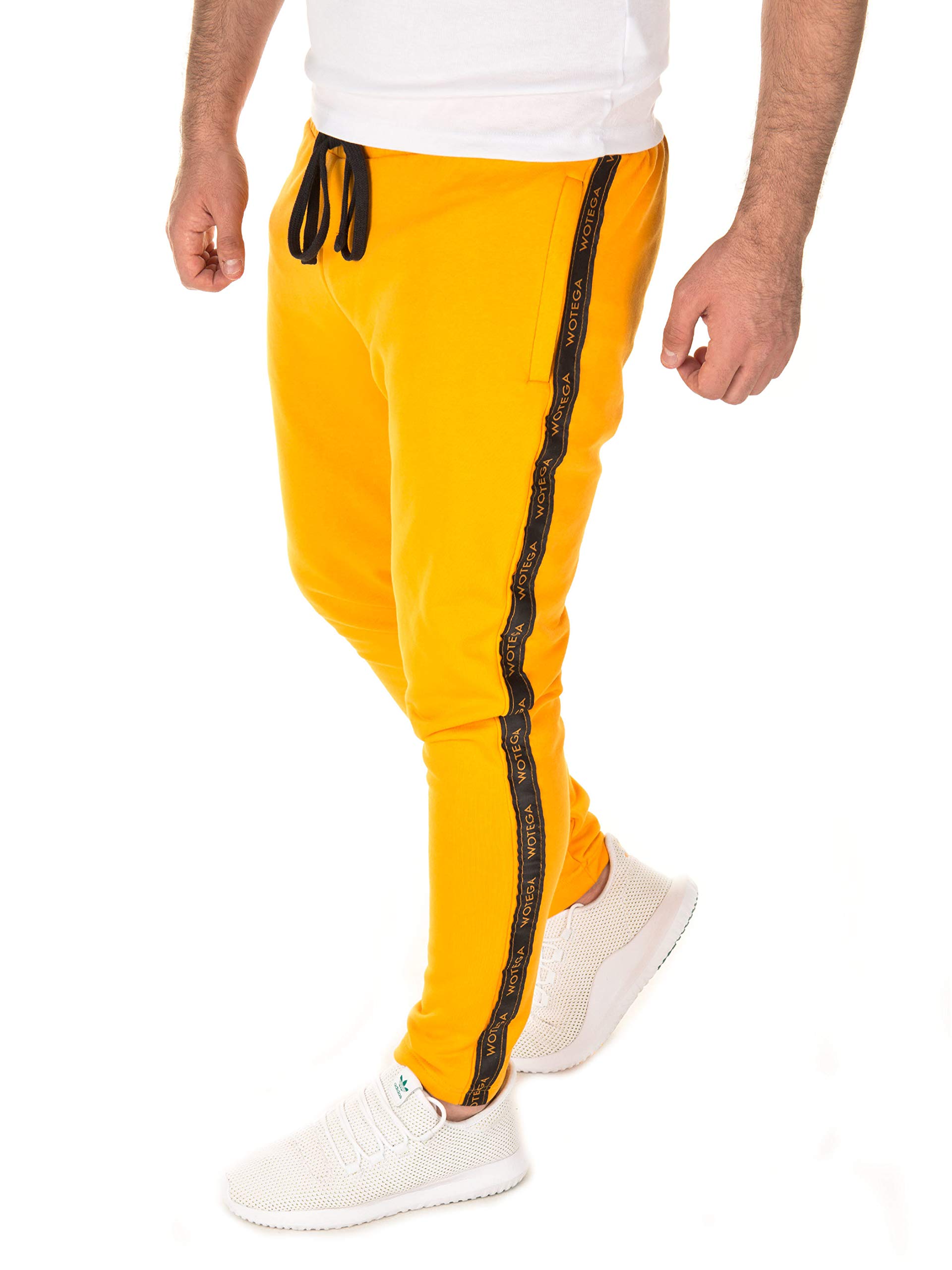 WOTEGA Herren Retro Jogginghose Valir, Gelb (Cadmium Yellow 151054), XS