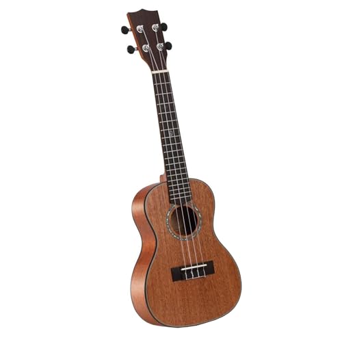 Akustische Elektrische Ukulele, Massive Mahagoni-Ukulele-Gitarre, 23/26 Zoll Ukelele-Saiteninstrument Ukulele Einsteiger Kit (Color : Electric, Size : 26 inche)