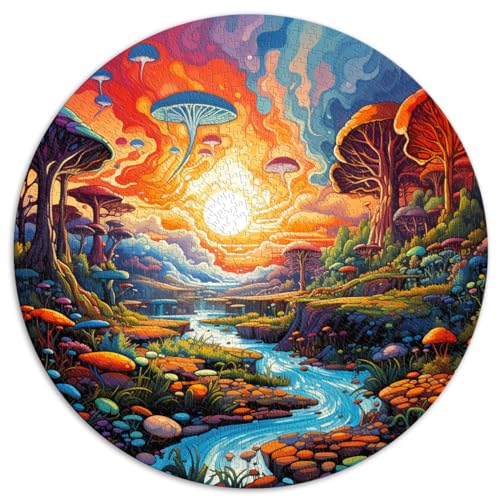 Puzzles Geschenke Spielzeug Kosmische Horizontlandschaft 1000 große Teile Puzzle für Erwachsene 67,5x67,5cm Lernpuzzle Staycation Zeit totschlagen