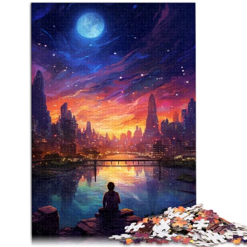 Puzzles Geschenke Spielzeug Schöne und spektakuläre Stadt Puzzle 1000 Teile für Erwachsene Holzpuzzle Familienunterhaltungsspielzeug 1000 Stück (50x75cm)