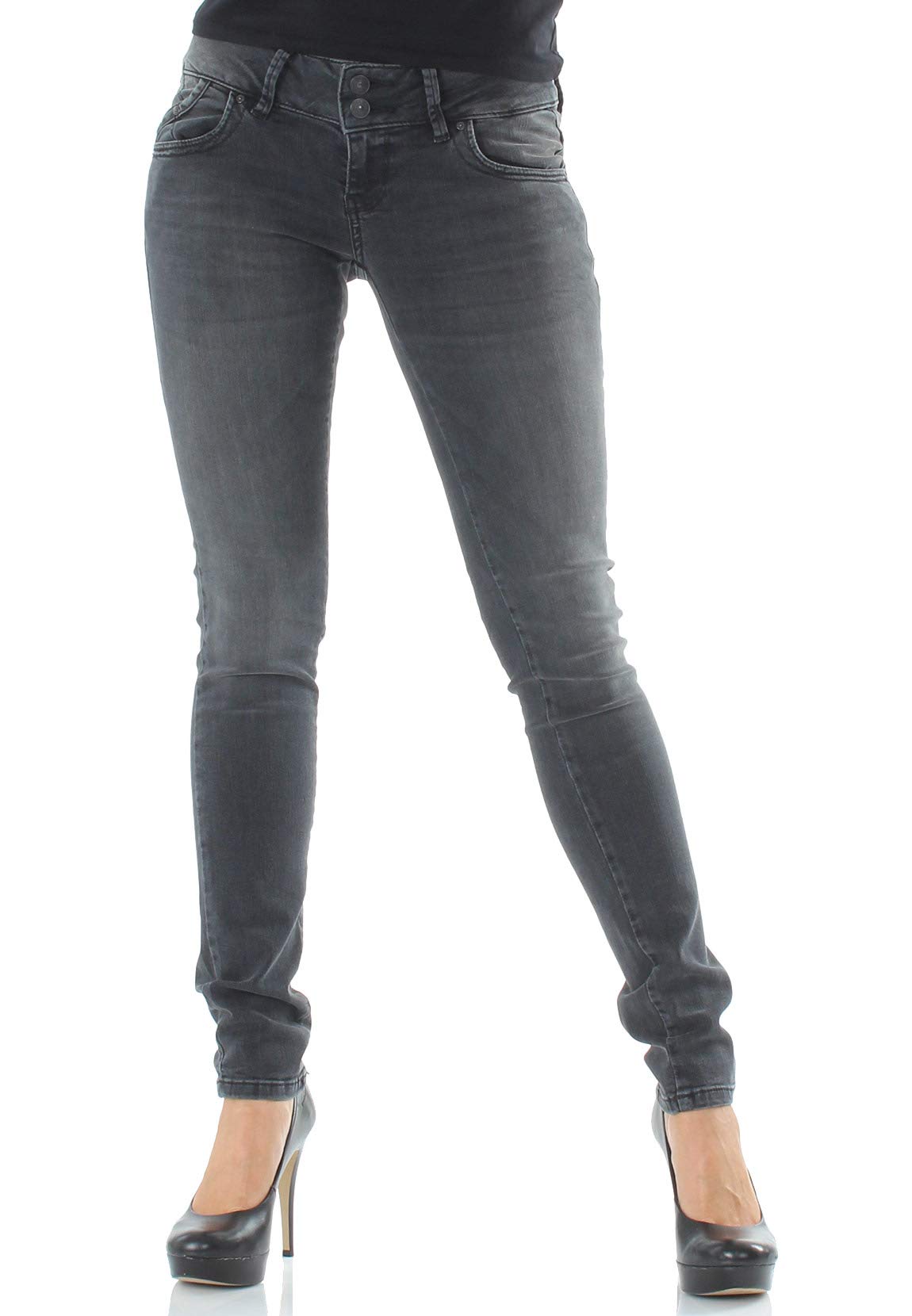 LTB Jeans Damen Molly Slim Jeans, Grau (Enara Wash 53420), 32W / 30L