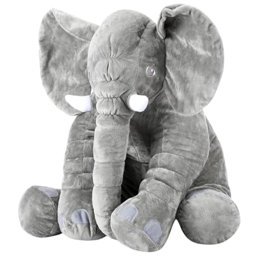 Insekten Schröter Elefant Kuscheltier, Elefant Plüschtier,Kuscheltier Groß, Stofftier, 60cm Kuscheltier,Elefant Stofftier Geschenk für Kinder Mädchen Jungen(Grau)