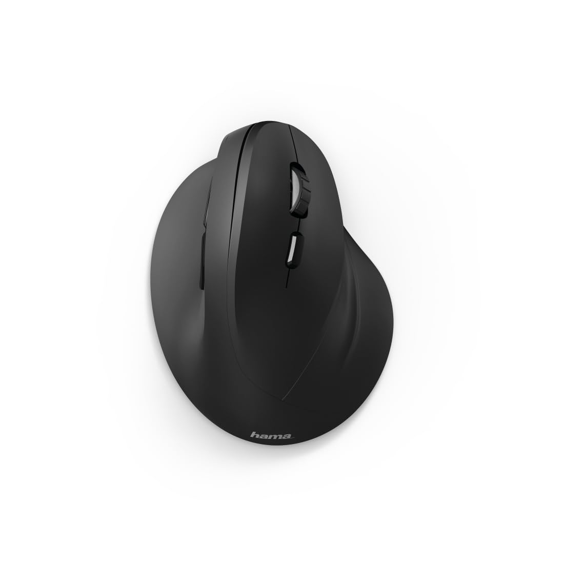 Hama kabellose Maus ergonomisch (Vertikale ohne Kabel für Rechtshänder, Wireless Funk-Maus mit optischem Sensor 1000/1400/1800dpi) schwarz