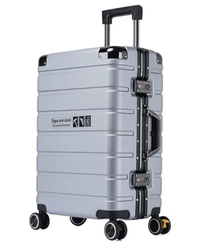 RUVOO Koffer Trolley Reisekoffer Hartschalenkoffer, Aufgegebenes Gepäck, Koffer Mit Spinnerrädern, Handgepäck Für Damen Und Herren Koffer Gepäck Rollkoffer (Color : G, Size : 24")