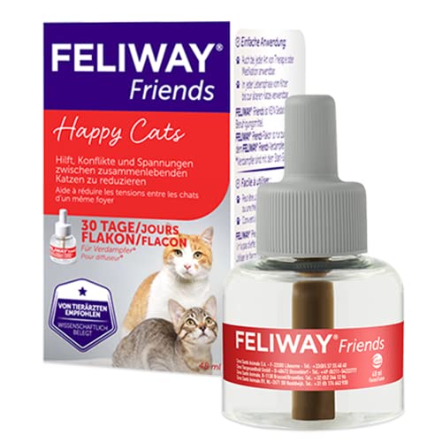 FELIWAY® Friends Nachfüllflakon 48ml | Reduziert Konflikte zwischen Katzen| 30-Tage Nachfüller