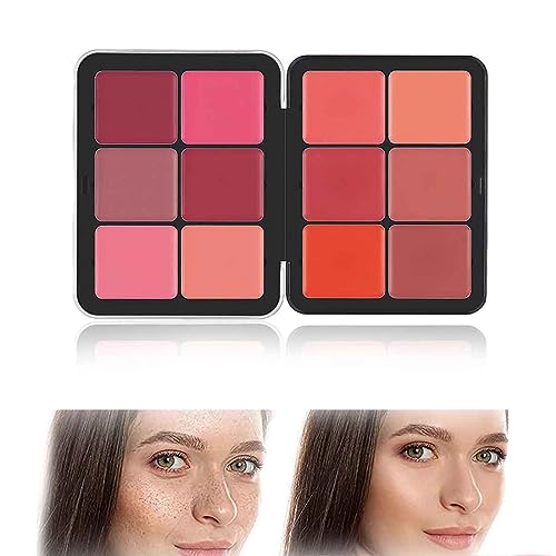 Carla Secret Concealer Palette,Carla Secret Cream Blush,Makeup Palette,Long Lasting Waterproof,Makeup for Flawless Skin,Long-Wearing Coverage Makeup Palette,Cream Blush Palette,for all Skin Types (01)