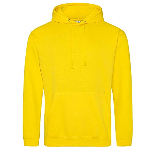 Just Hoods - Unisex College Hoodie/Sun Yellow, 3XL