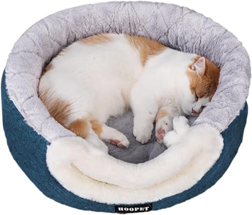 Katzennest Bett Haustier Warmes Nest Geräumige Katzenzelte für Indoor-Katzen waschbar - 2 in 1 Haustierbedarf Katzenbetten & Möbel Tiefer Schlaf Bequem Für Haustiere Katzen Welpen (Größe : S-4 kg)