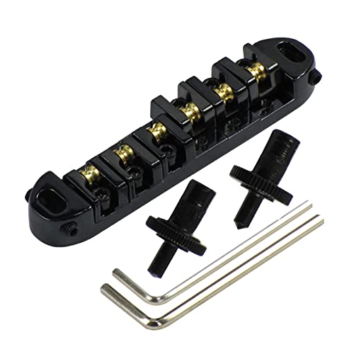 Tune-O-Matic Guitar Bridge Black Für Lp. E-Gitarren-Teile Gitarrebrücke