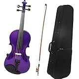 Standard Violine Lila Violine 4/4 Ahornplatte(Violin Set)