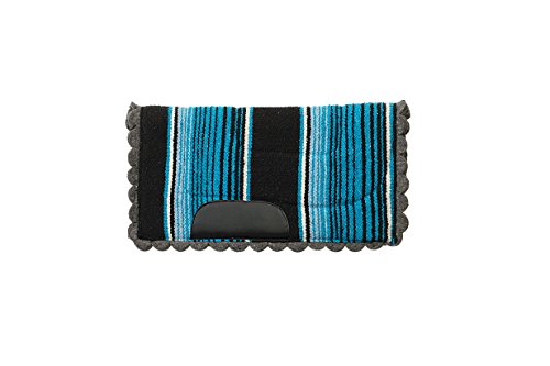 Weaver Leder Pony Filz gefüttert Navajo Sattel Pad, blau