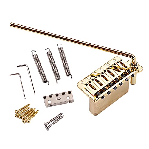 6 String Tremolo Systembrücke Geräuschlose Frühling Für E-Gitarre Golden Gitarrebrücke