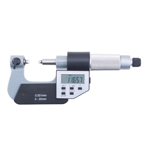 Mikrometer, 0–25 mm 25–50 mm digitale Gewinde-Mikrometer mit doppelter Messkraft,Digitaler Mikrometer(25-50mm)