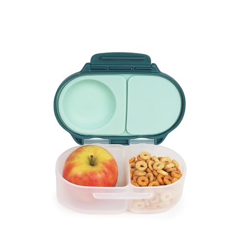 b.box Mini Brotdose für Kinder mit Fächern | Bento Box, 2 Auslaufsichere Fächer | Lunchbox für Gerichte & Snacks | Platz für Ganzes Obst | BPA-frei