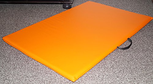 Hundematte Hundematratze Matte Kunstleder Schaumstoff 3 cm (160 cm X 120 cm, orange)