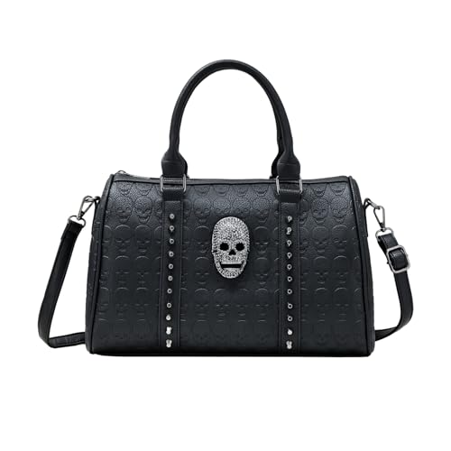 Punk Tasche Große Kapazität Vintage Niet Schädel Tasche Vielseitige Umhängetasche Handtasche Umhängetasche